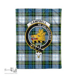Plaid Blanket Campbell Dress Clan Crest Badge Tartan Blanket Scottish Green Plaid Throw Blanket Tartan Plaid Fleece Blanket
