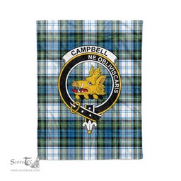Plaid Blanket Campbell Dress Ancient Clan Crest Badge Tartan Blanket Scottish Green Plaid Throw Blanket - Scotstee Shop