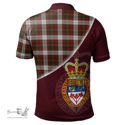 Scottish Maple Leaf Dress Tartan Golf Polo Shirt with Canadian Coat of Arms and Canada Flag Tartan Mens Polo Shirts Scottish Plaid Tartan Plaid - ScotsTee - scotstee.com