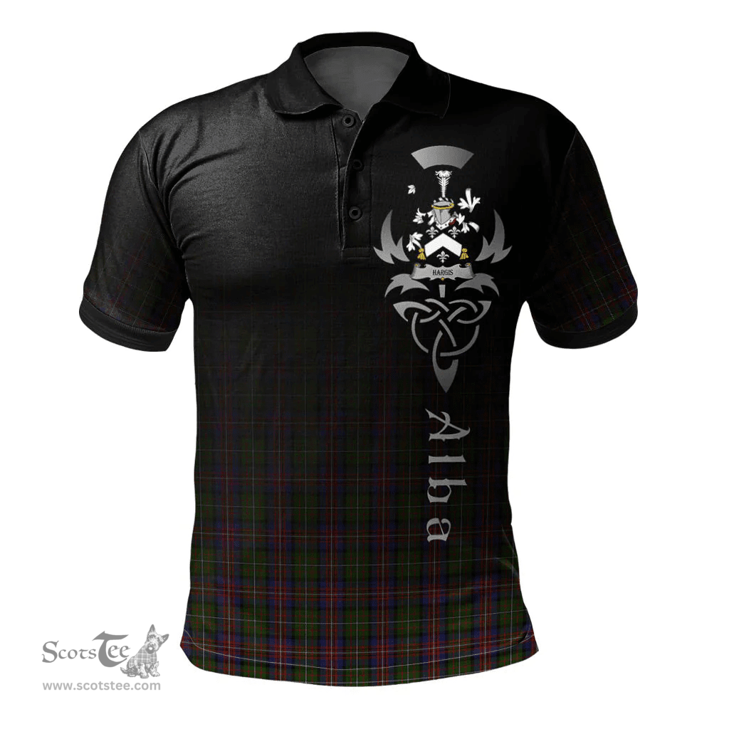 Scottish Hargis Tartan Polo Shirt - Alba Celtic Style Scottish Plaid Tartan Plaid