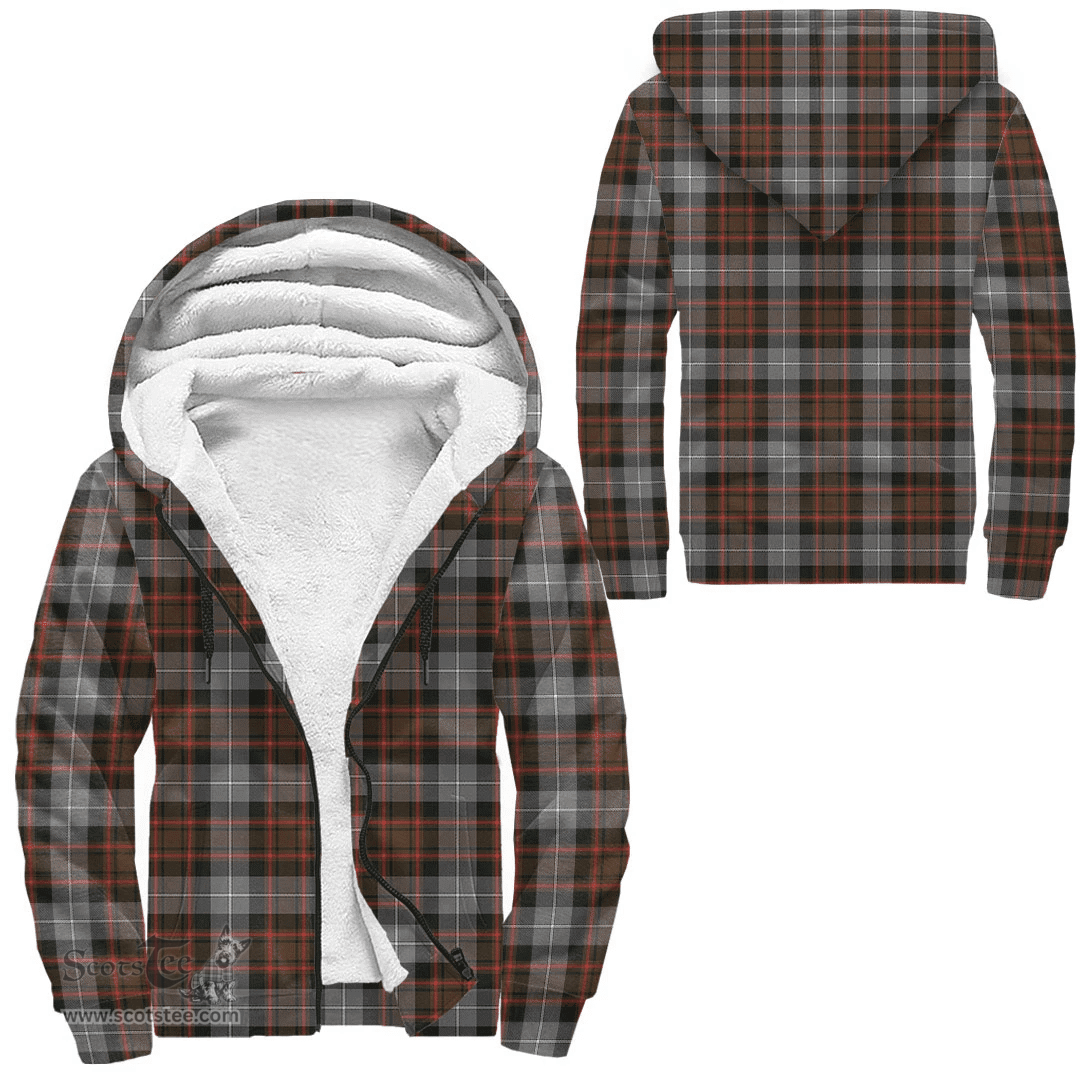 Scottish Macrae Hunting Weathered Clan Tartan Sherpa Hoodie - Scottish Plaid Hoodies Scottish Plaid Tartan Plaid - ScotsTee - scotstee.com