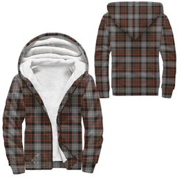 Scottish Macrae Hunting Weathered Clan Tartan Sherpa Hoodie - Scottish Plaid Hoodies Scottish Plaid Tartan Plaid - ScotsTee - scotstee.com