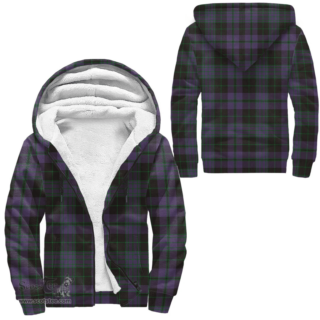 Scottish Clergy Green Clan Tartan Sherpa Hoodie - Scottish Plaid Hoodies Scottish Plaid Tartan Plaid - ScotsTee - scotstee.com