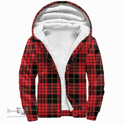 Scottish Macqueen Modern Clan Tartan Sherpa Hoodie - Scottish Plaid Hoodies Scottish Plaid Tartan Plaid - ScotsTee - scotstee.com