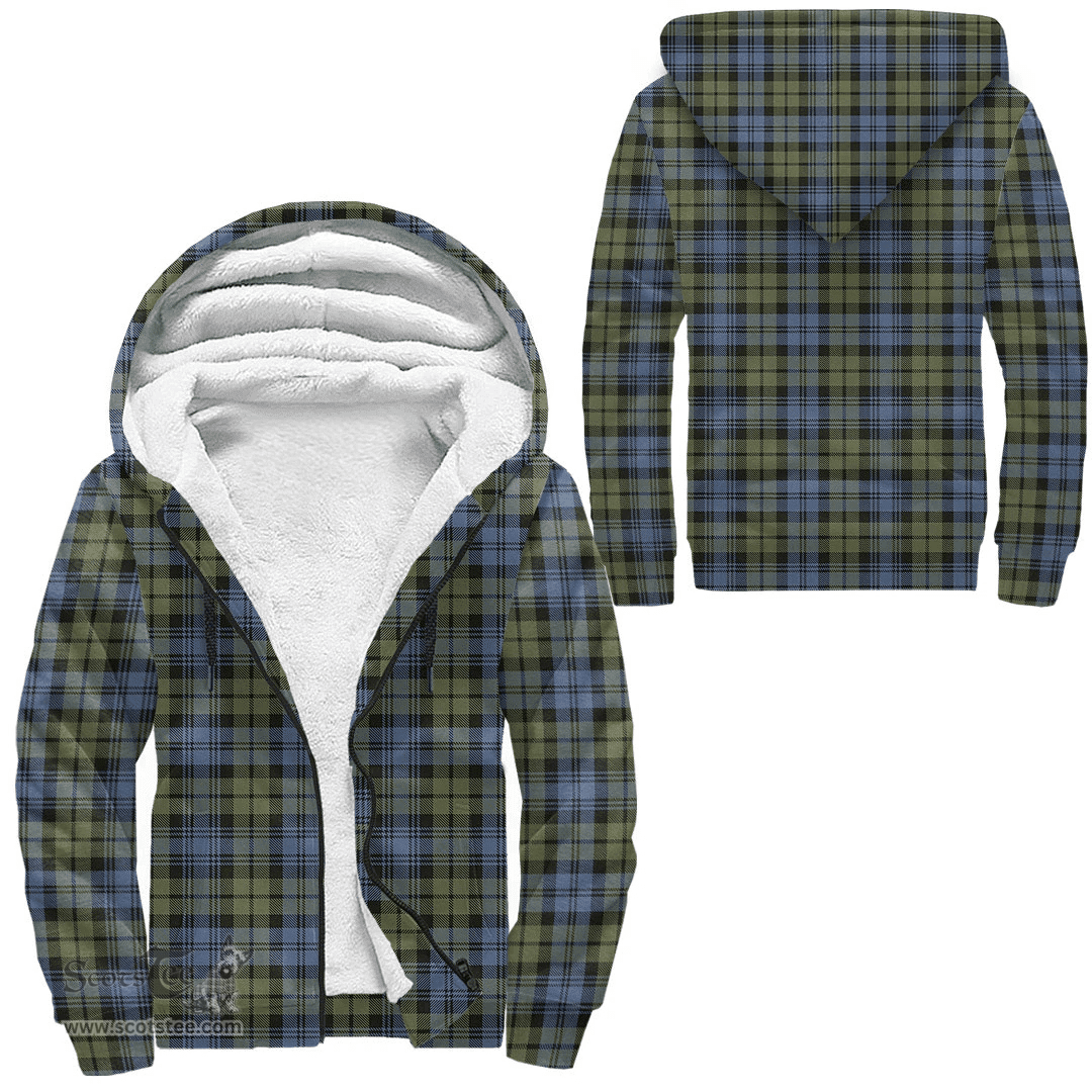 Scottish Campbell Faded Clan Tartan Sherpa Hoodie - Scottish Plaid Hoodies Scottish Plaid Tartan Plaid - ScotsTee - scotstee.com