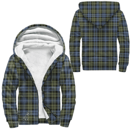 Scottish Campbell Faded Clan Tartan Sherpa Hoodie - Scottish Plaid Hoodies Scottish Plaid Tartan Plaid - ScotsTee - scotstee.com