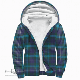 Scottish Douglas Modern Clan Tartan Sherpa Hoodie - Scottish Plaid Hoodies Scottish Plaid Tartan Plaid - ScotsTee - scotstee.com