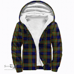 Scottish Clelland Modern Clan Tartan Sherpa Hoodie - Scottish Plaid Hoodies Scottish Plaid Tartan Plaid - ScotsTee - scotstee.com