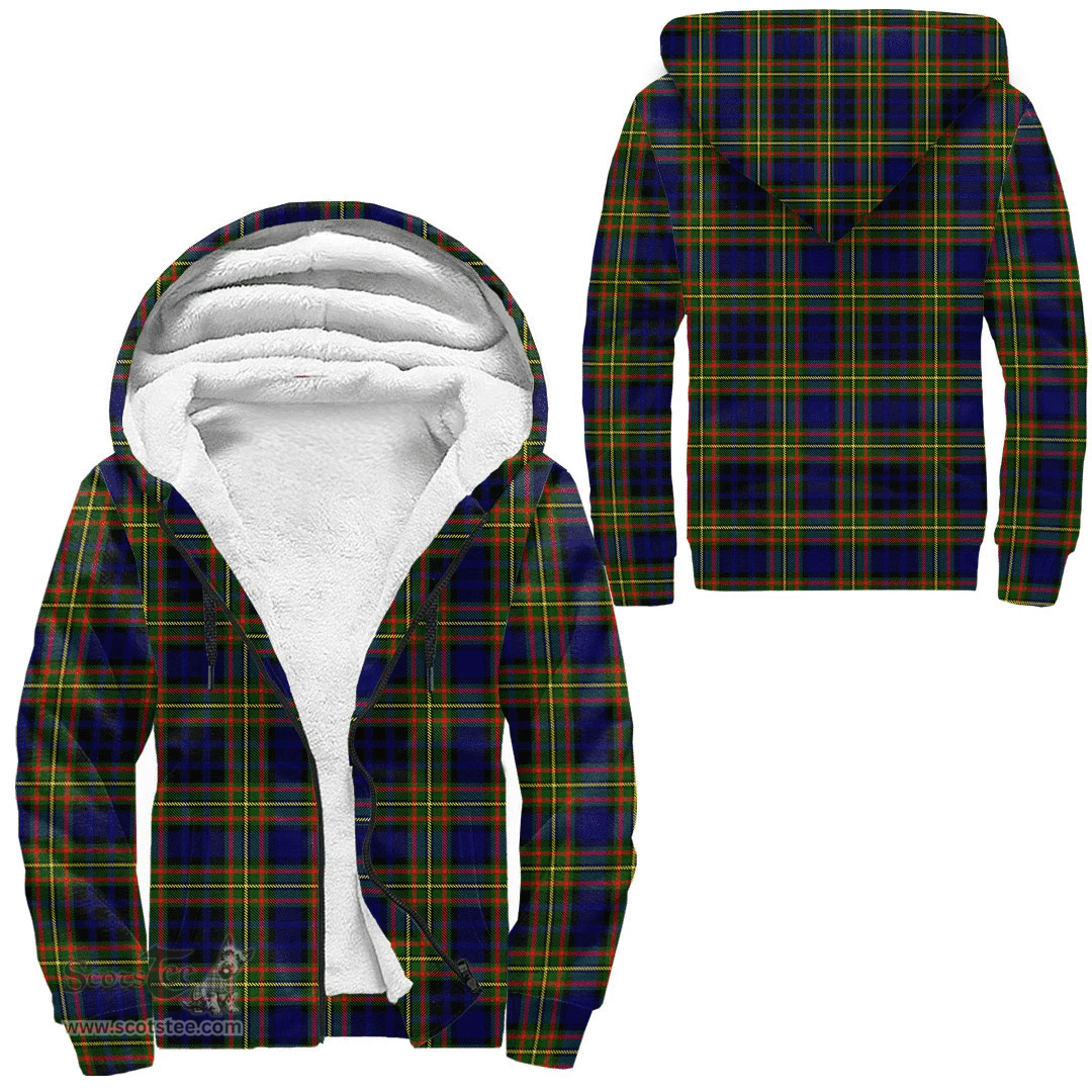 Scottish Clelland Modern Clan Tartan Sherpa Hoodie - Scottish Plaid Hoodies Scottish Plaid Tartan Plaid - ScotsTee - scotstee.com