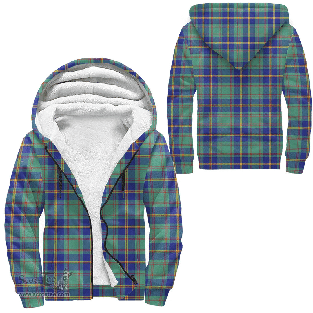 Scottish Us Marine Clan Tartan Sherpa Hoodie - Scottish Plaid Hoodies Scottish Plaid Tartan Plaid - ScotsTee - scotstee.com
