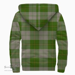 Scottish Cunningham Dress Green Dancers Clan Tartan Sherpa Hoodie - Scottish Plaid Hoodies Scottish Plaid Tartan Plaid - ScotsTee - scotstee.com