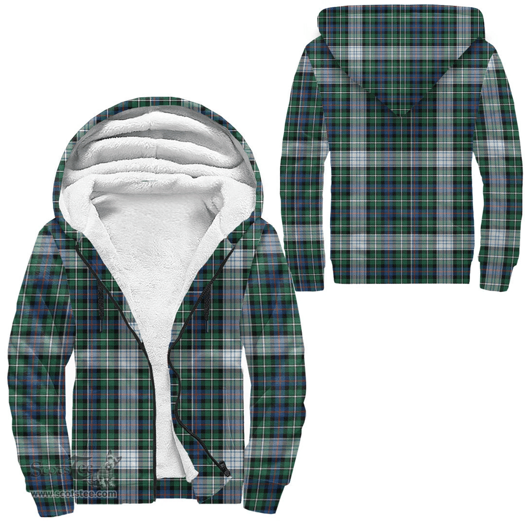 Scottish Mackenzie Dress Ancient Clan Tartan Sherpa Hoodie - Scottish Plaid Hoodies Scottish Plaid Tartan Plaid - ScotsTee - scotstee.com
