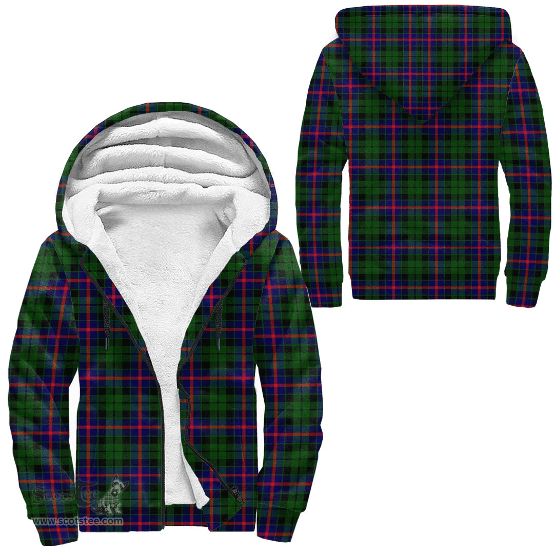 Scottish Morrison Modern Clan Tartan Sherpa Hoodie - Scottish Plaid Hoodies Scottish Plaid Tartan Plaid - ScotsTee - scotstee.com