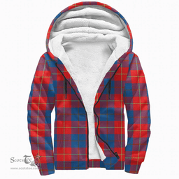 Scottish Galloway Red Clan Tartan Sherpa Hoodie - Scottish Plaid Hoodies Scottish Plaid Tartan Plaid - ScotsTee - scotstee.com