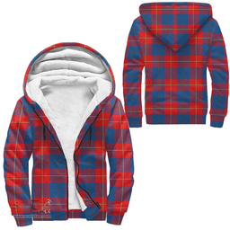Scottish Galloway Red Clan Tartan Sherpa Hoodie - Scottish Plaid Hoodies Scottish Plaid Tartan Plaid - ScotsTee - scotstee.com