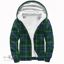 Scottish Stewart Hunting Modern Clan Tartan Sherpa Hoodie - Scottish Plaid Hoodies Scottish Plaid Tartan Plaid - ScotsTee - scotstee.com