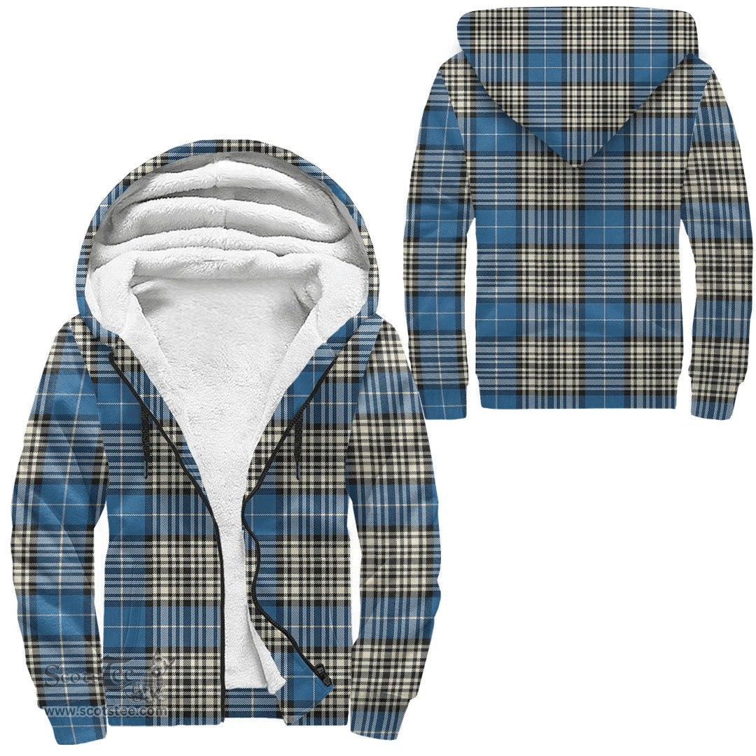 Scottish Napier Ancient Clan Tartan Sherpa Hoodie - Scottish Plaid Hoodies Scottish Plaid Tartan Plaid - ScotsTee - scotstee.com