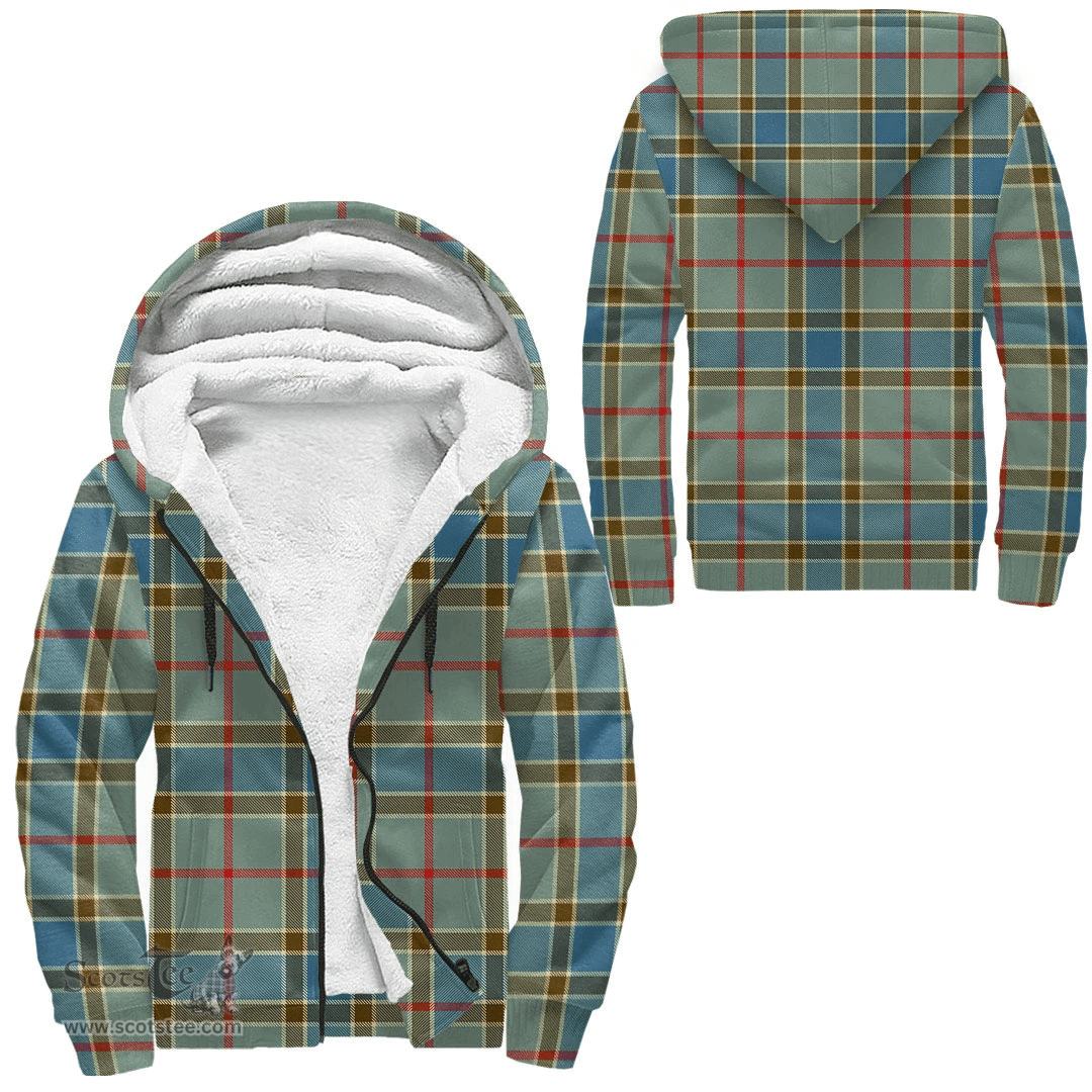 Scottish Balfour Blue Clan Tartan Sherpa Hoodie - Scottish Plaid Hoodies Scottish Plaid Tartan Plaid - ScotsTee - scotstee.com
