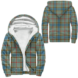 Scottish Balfour Blue Clan Tartan Sherpa Hoodie - Scottish Plaid Hoodies Scottish Plaid Tartan Plaid - ScotsTee - scotstee.com