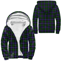 Scottish Russell Modern Clan Tartan Sherpa Hoodie - Scottish Plaid Hoodies Scottish Plaid Tartan Plaid - ScotsTee - scotstee.com