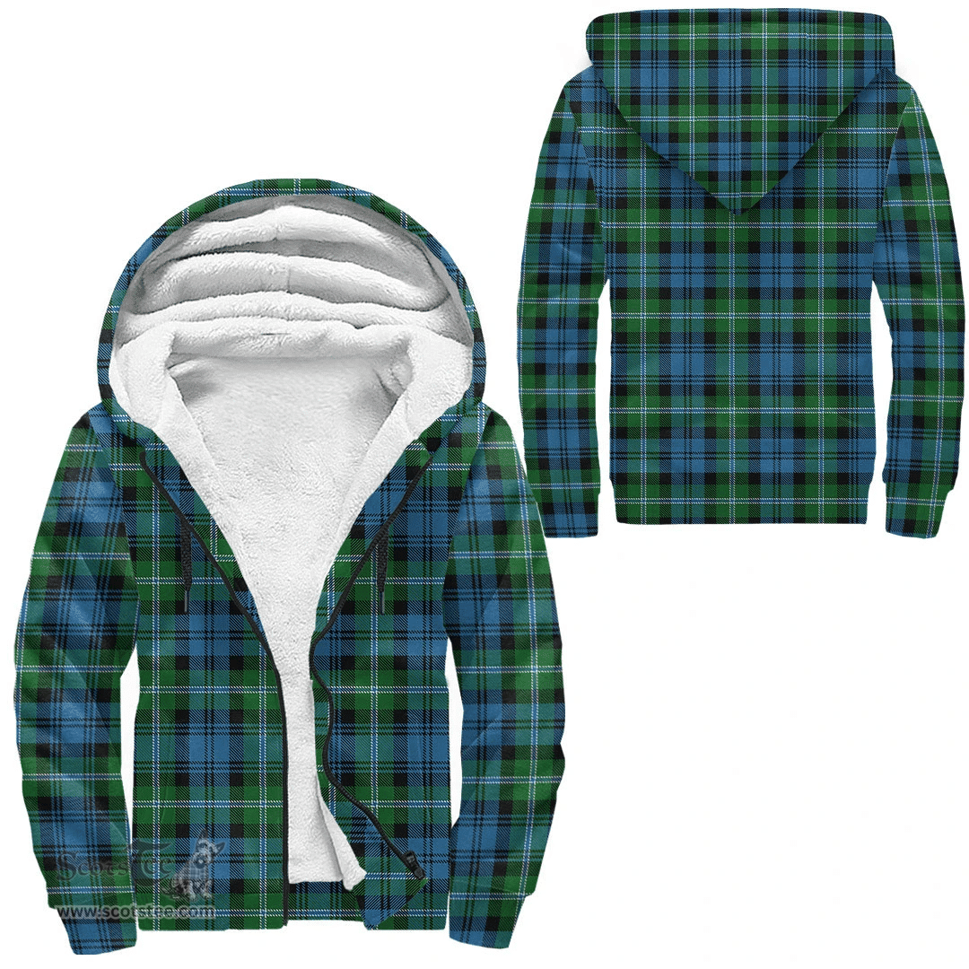 Scottish Lyon Clan Clan Tartan Sherpa Hoodie - Scottish Plaid Hoodies Scottish Plaid Tartan Plaid - ScotsTee - scotstee.com