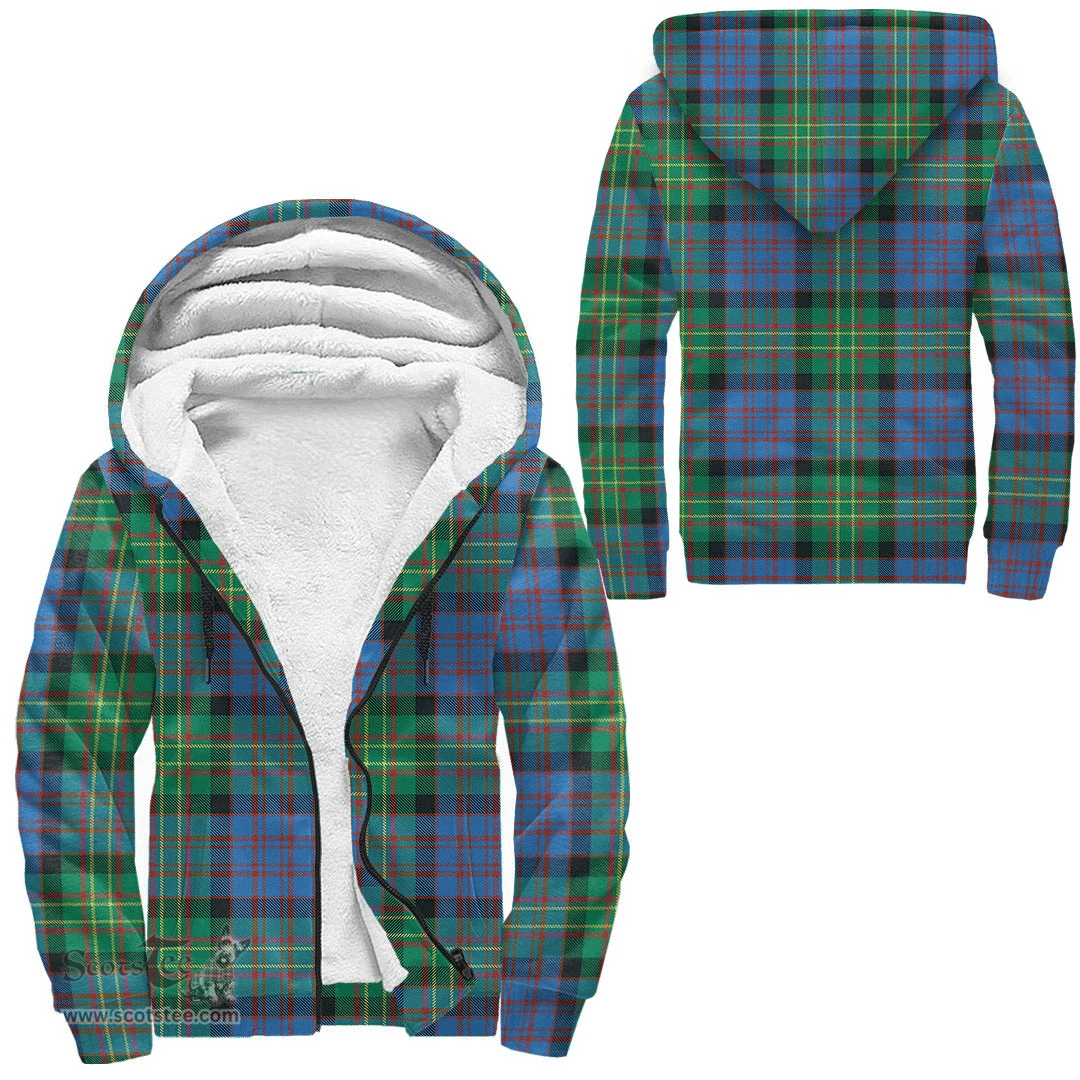 Scottish Bowie Ancient Clan Tartan Sherpa Hoodie - Scottish Plaid Hoodies Scottish Plaid Tartan Plaid - ScotsTee - scotstee.com