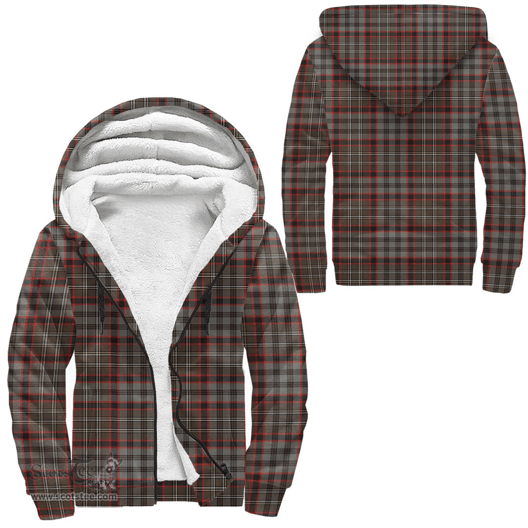 Scottish Nicolson Hunting Weathered Clan Tartan Sherpa Hoodie - Scottish Plaid Hoodies Scottish Plaid Tartan Plaid - ScotsTee - scotstee.com