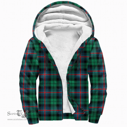 Scottish Urquhart Broad Red Ancient Clan Tartan Sherpa Hoodie - Scottish Plaid Hoodies Scottish Plaid Tartan Plaid - ScotsTee - scotstee.com