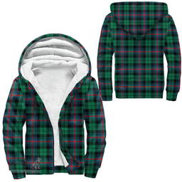 Scottish Urquhart Broad Red Ancient Clan Tartan Sherpa Hoodie - Scottish Plaid Hoodies Scottish Plaid Tartan Plaid - ScotsTee - scotstee.com