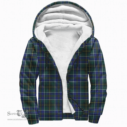 Scottish Macinnes Modern Clan Tartan Sherpa Hoodie - Scottish Plaid Hoodies Scottish Plaid Tartan Plaid - ScotsTee - scotstee.com
