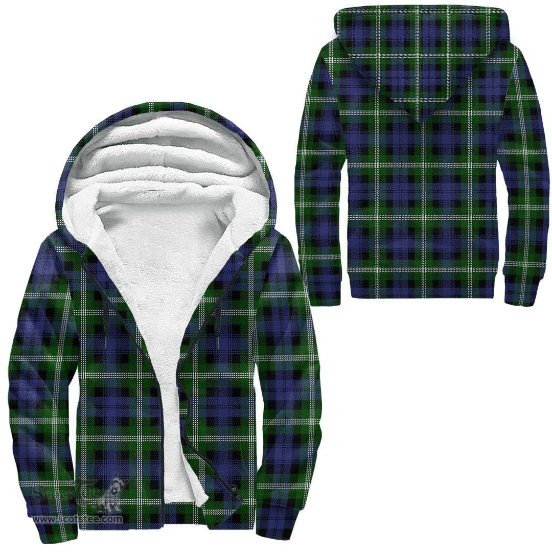 Scottish Baillie Modern Clan Tartan Sherpa Hoodie - Scottish Plaid Hoodies Scottish Plaid Tartan Plaid - ScotsTee - scotstee.com