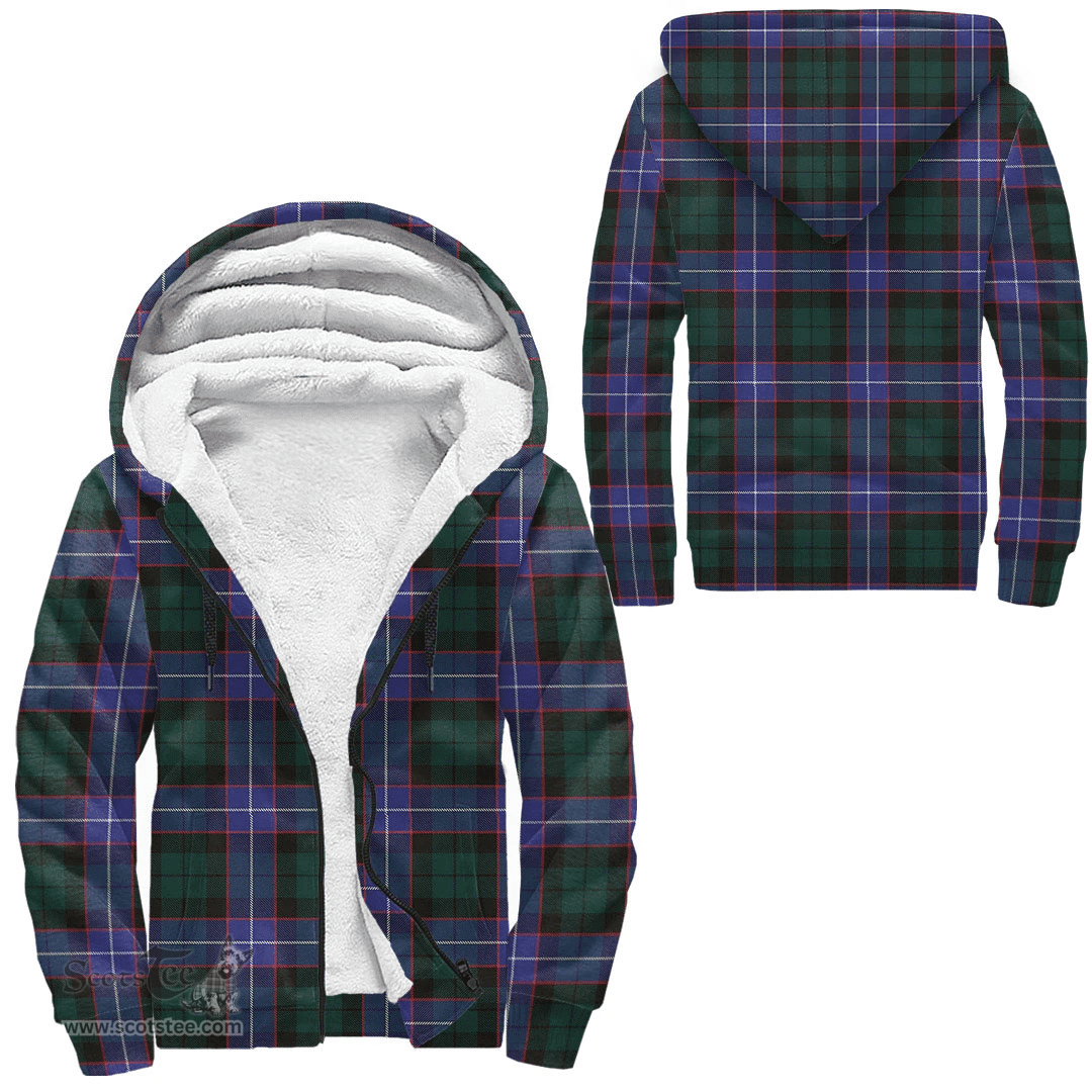 Scottish Hunter Modern Clan Tartan Sherpa Hoodie - Scottish Plaid Hoodies Scottish Plaid Tartan Plaid - ScotsTee - scotstee.com