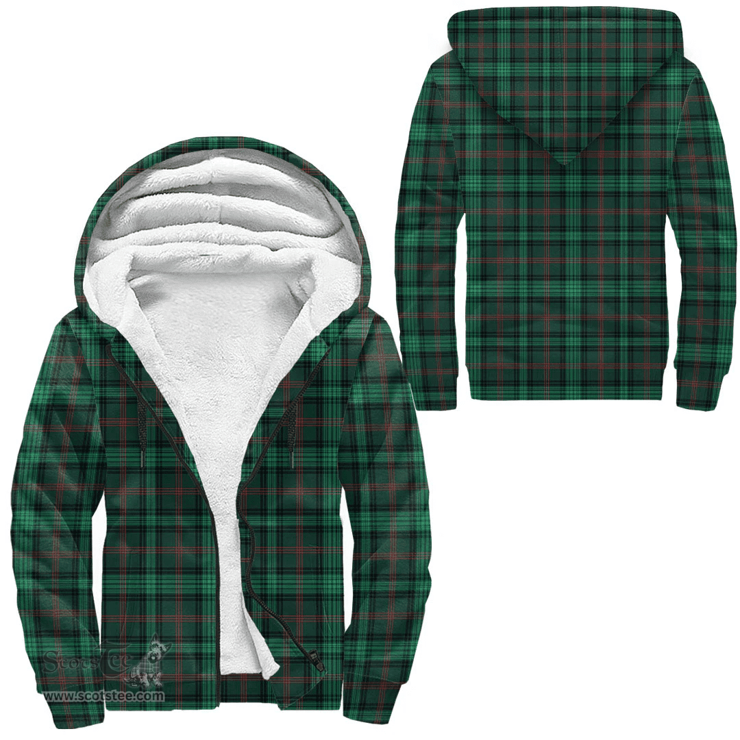 Scottish Ross Hunting Modern Clan Tartan Sherpa Hoodie - Scottish Plaid Hoodies Scottish Plaid Tartan Plaid - ScotsTee - scotstee.com