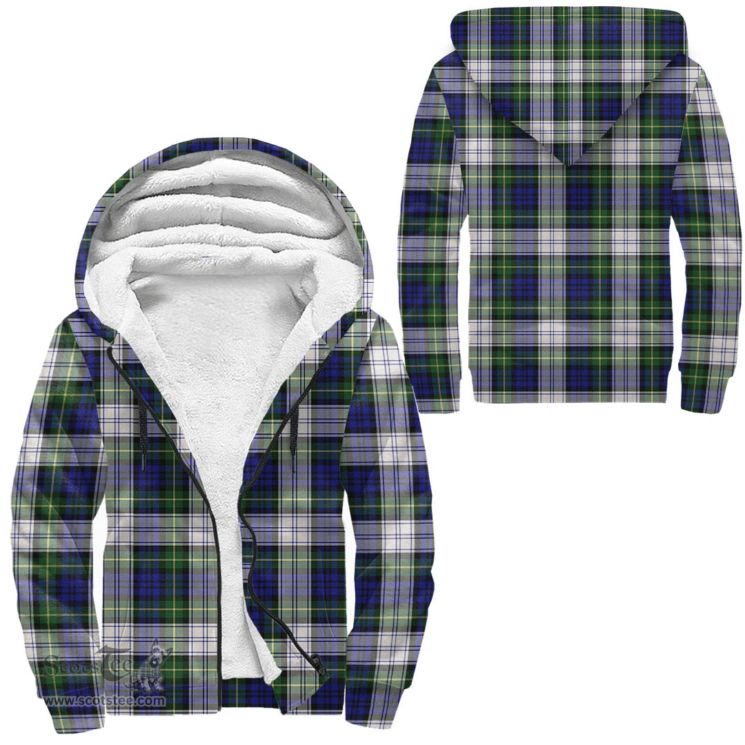 Scottish Gordon Dress Modern Clan Tartan Sherpa Hoodie - Scottish Plaid Hoodies Scottish Plaid Tartan Plaid - ScotsTee - scotstee.com