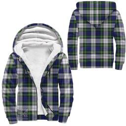 Scottish Gordon Dress Modern Clan Tartan Sherpa Hoodie - Scottish Plaid Hoodies Scottish Plaid Tartan Plaid - ScotsTee - scotstee.com