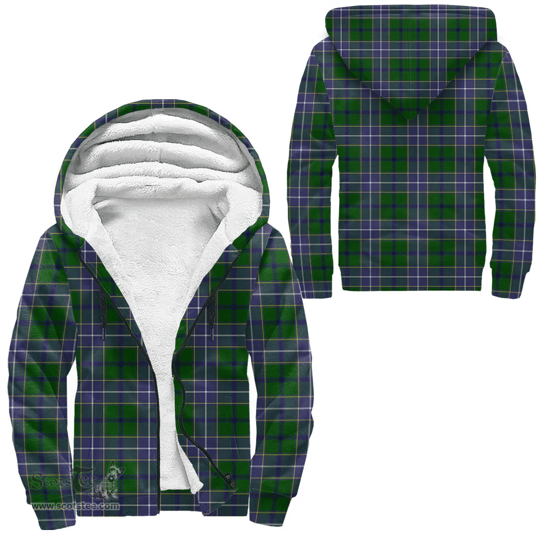 Scottish Wishart Hunting Modern Clan Tartan Sherpa Hoodie - Scottish Plaid Hoodies Scottish Plaid Tartan Plaid - ScotsTee - scotstee.com