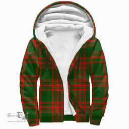Scottish Menzies Green Modern Clan Tartan Sherpa Hoodie - Scottish Plaid Hoodies Scottish Plaid Tartan Plaid - ScotsTee - scotstee.com
