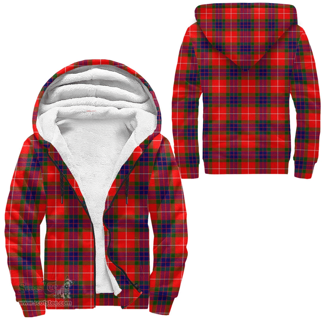 Scottish Fraser Modern Clan Tartan Sherpa Hoodie - Scottish Plaid Hoodies Scottish Plaid Tartan Plaid - ScotsTee - scotstee.com