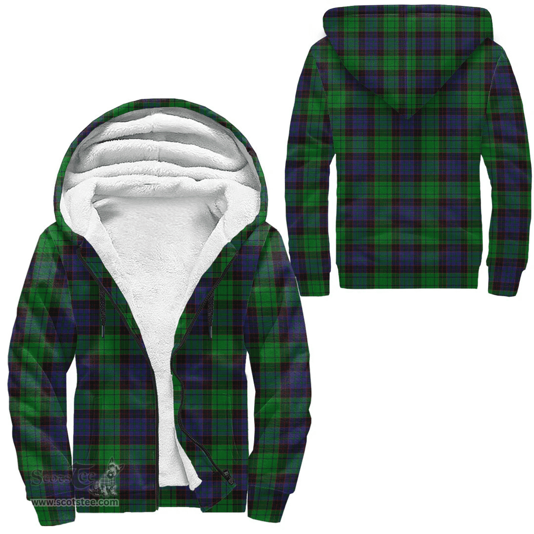Scottish Stewart Old Modern Clan Tartan Sherpa Hoodie - Scottish Plaid Hoodies Scottish Plaid Tartan Plaid - ScotsTee - scotstee.com
