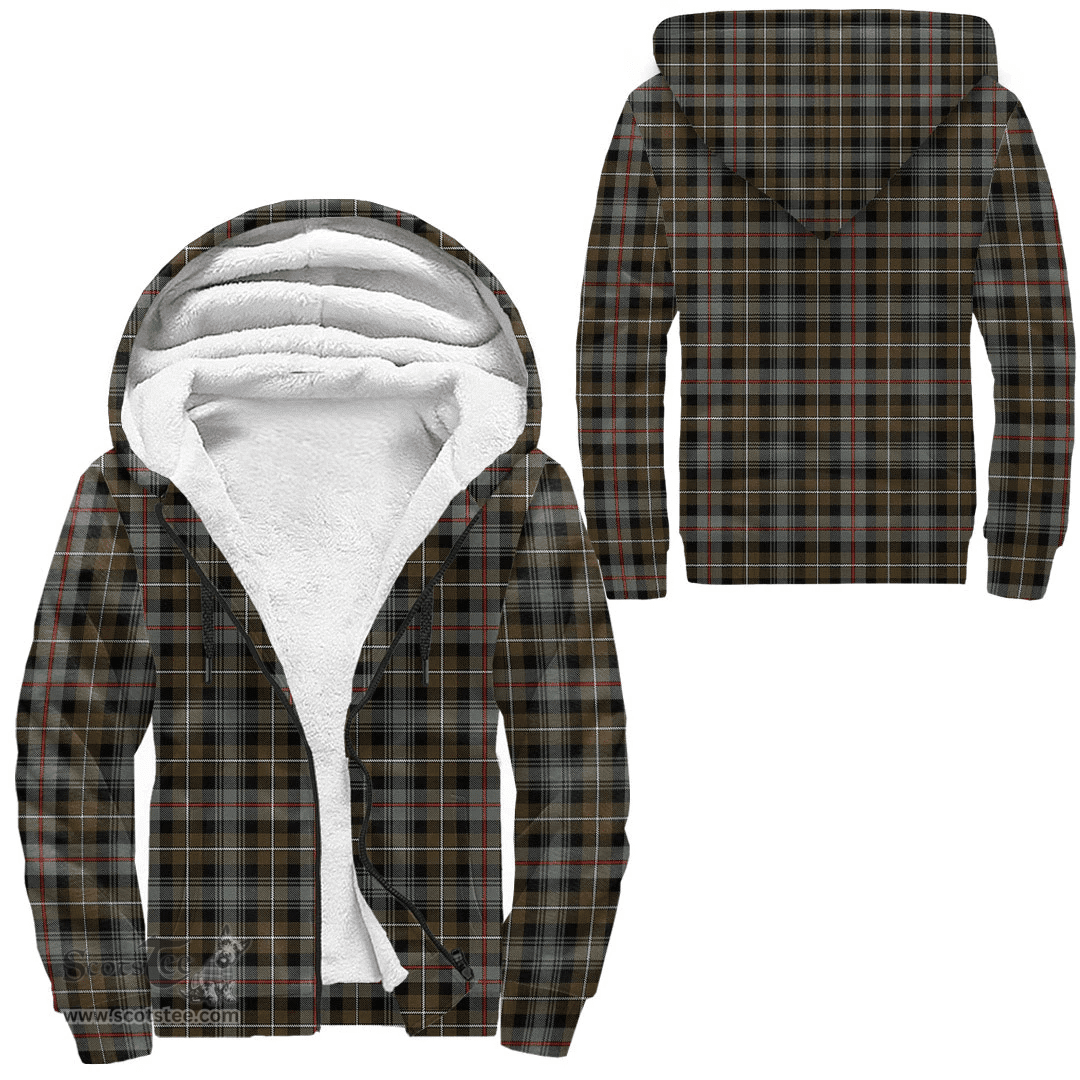 Scottish Mackenzie Weathered Clan Tartan Sherpa Hoodie - Scottish Plaid Hoodies Scottish Plaid Tartan Plaid - ScotsTee - scotstee.com