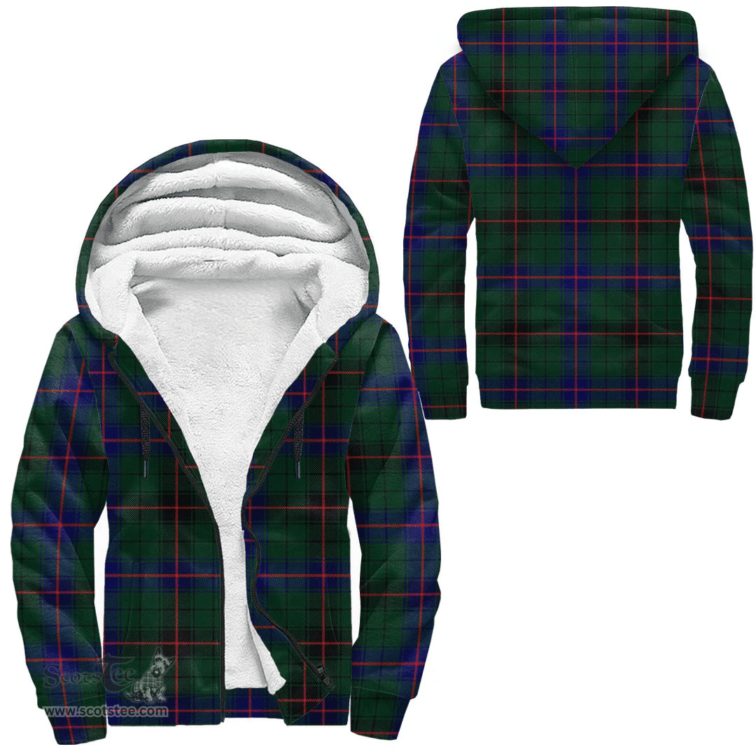 Scottish Davidson Modern Clan Tartan Sherpa Hoodie - Scottish Plaid Hoodies Scottish Plaid Tartan Plaid - ScotsTee - scotstee.com