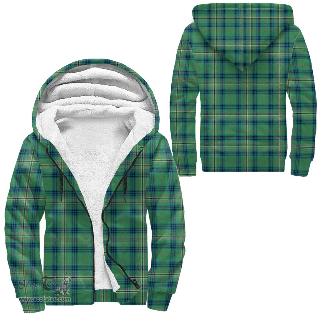 Scottish Kennedy Ancient Clan Tartan Sherpa Hoodie - Scottish Plaid Hoodies Scottish Plaid Tartan Plaid - ScotsTee - scotstee.com