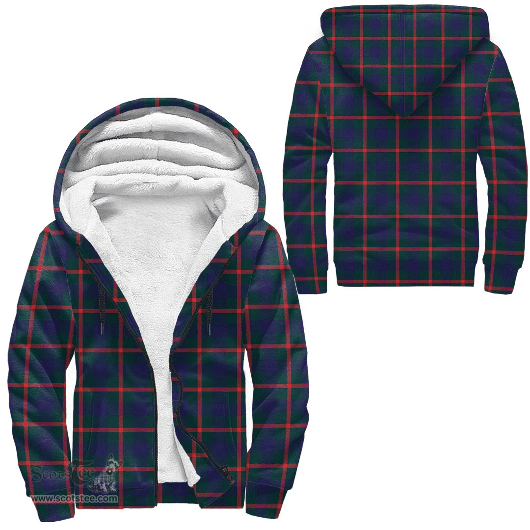 Scottish Agnew Modern Clan Tartan Sherpa Hoodie - Scottish Plaid Hoodies Scottish Plaid Tartan Plaid - ScotsTee - scotstee.com