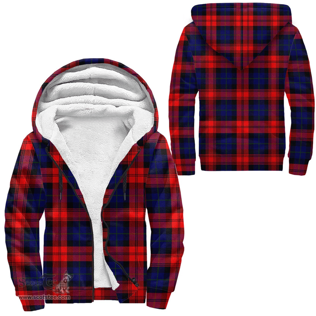 Scottish Maclachlan Modern Clan Tartan Sherpa Hoodie - Scottish Plaid Hoodies Scottish Plaid Tartan Plaid - ScotsTee - scotstee.com