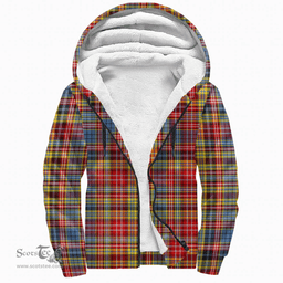 Scottish Ogilvie Of Airlie Ancient Clan Tartan Sherpa Hoodie - Scottish Plaid Hoodies Scottish Plaid Tartan Plaid - ScotsTee - scotstee.com