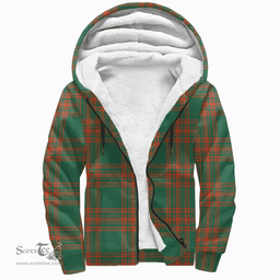 Scottish Menzies Green Ancient Clan Tartan Sherpa Hoodie - Scottish Plaid Hoodies Scottish Plaid Tartan Plaid - ScotsTee - scotstee.com