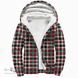 Scottish Borthwick Dress Ancient Clan Tartan Sherpa Hoodie - Scottish Plaid Hoodies Scottish Plaid Tartan Plaid - ScotsTee - scotstee.com