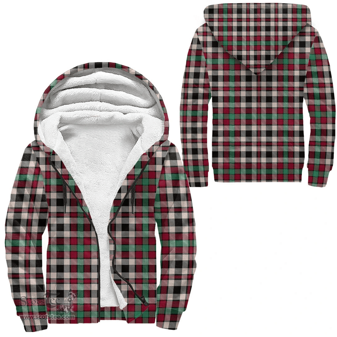 Scottish Borthwick Dress Ancient Clan Tartan Sherpa Hoodie - Scottish Plaid Hoodies Scottish Plaid Tartan Plaid - ScotsTee - scotstee.com