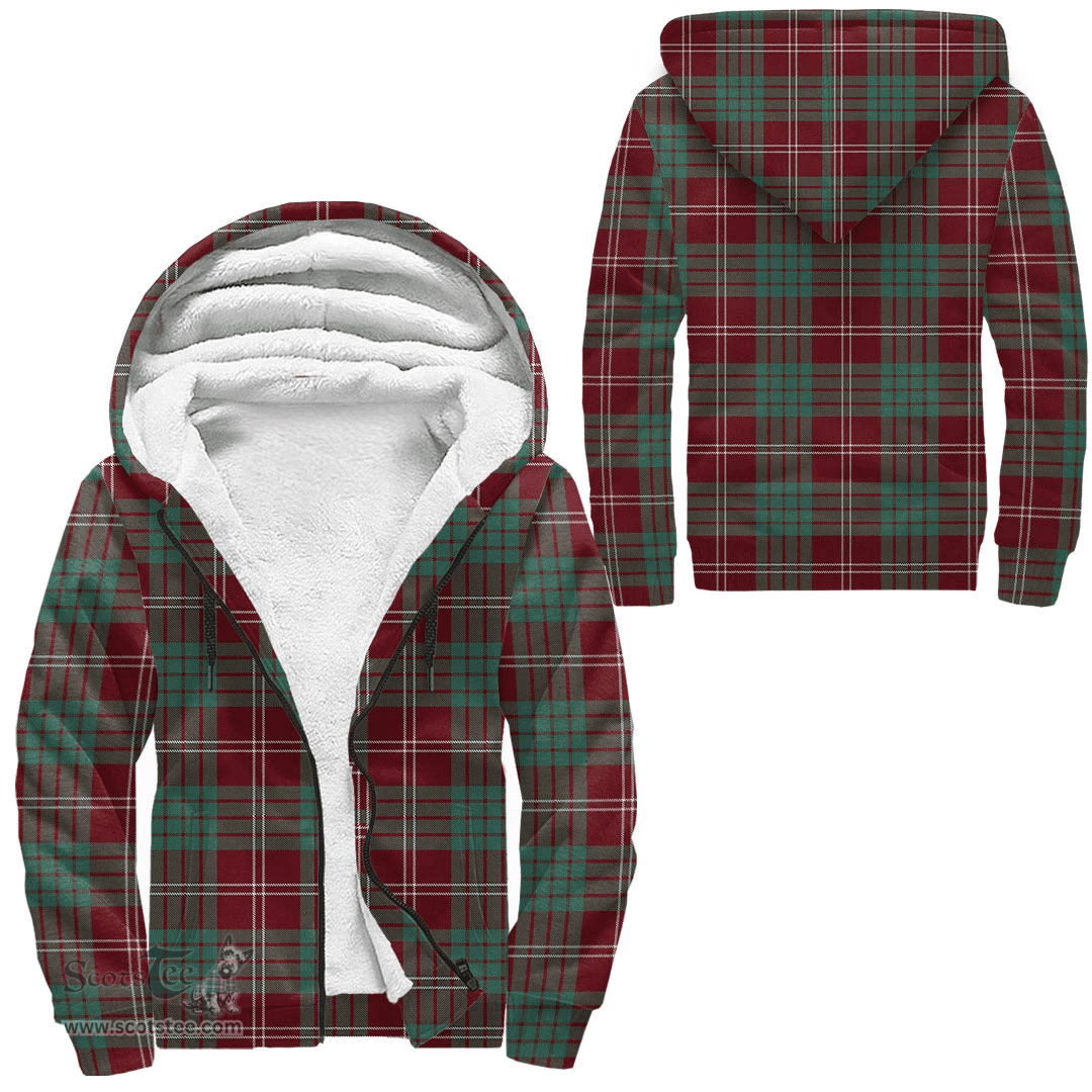 Scottish Crawford Modern Clan Tartan Sherpa Hoodie - Scottish Plaid Hoodies Scottish Plaid Tartan Plaid - ScotsTee - scotstee.com