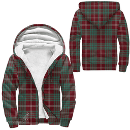 Scottish Crawford Modern Clan Tartan Sherpa Hoodie - Scottish Plaid Hoodies Scottish Plaid Tartan Plaid - ScotsTee - scotstee.com